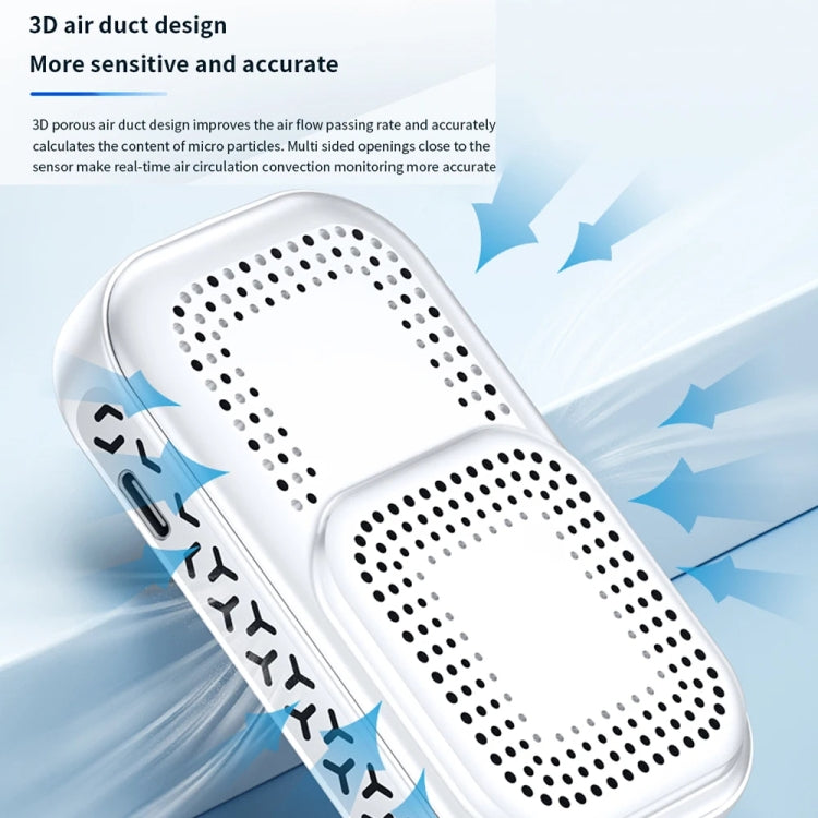 5 In 1  Air Quality Monitor TVOC HCHO CO2 Detector Temperature Humidity Tester(Black) - Air & Water Quality Tester by PMC TechLife | Online Shopping South Africa | PMC TechLife