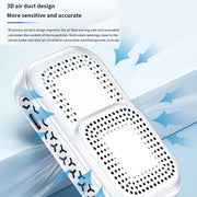5 In 1  Air Quality Monitor TVOC HCHO CO2 Detector Temperature Humidity Tester(White)