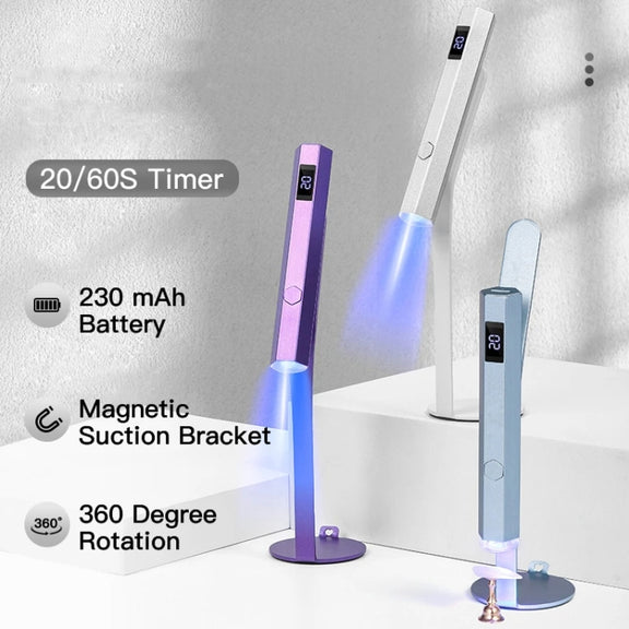 UV Nail Dryer Lamp With 2-speed Timing & Magnetic Bracket(Blue)