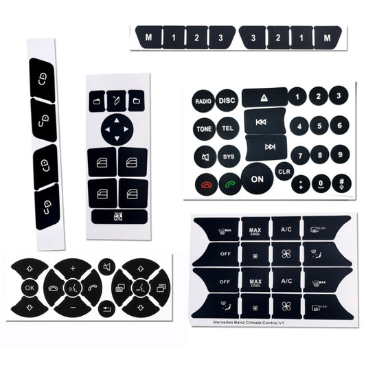 For Mercedes-Benz CLS/C218/SLK/W172/W204/GLK Air Conditioning Button Repair Sticker(Style 2) - Decorative Sticker by PMC Jewellery | Online Shopping South Africa | PMC Jewellery | Buy Now Pay Later Mobicred
