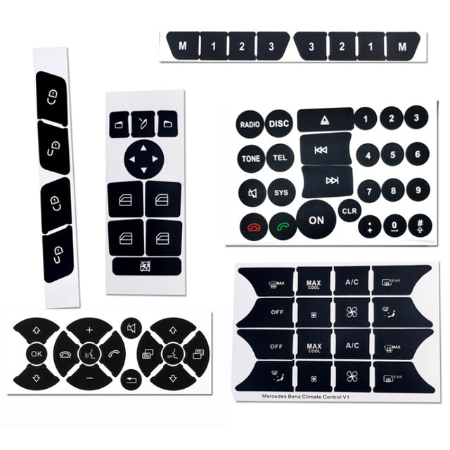 For Mercedes-Benz CLS/C218/SLK/W172/W204/GLK Air Conditioning Button Repair Sticker(Style 2)