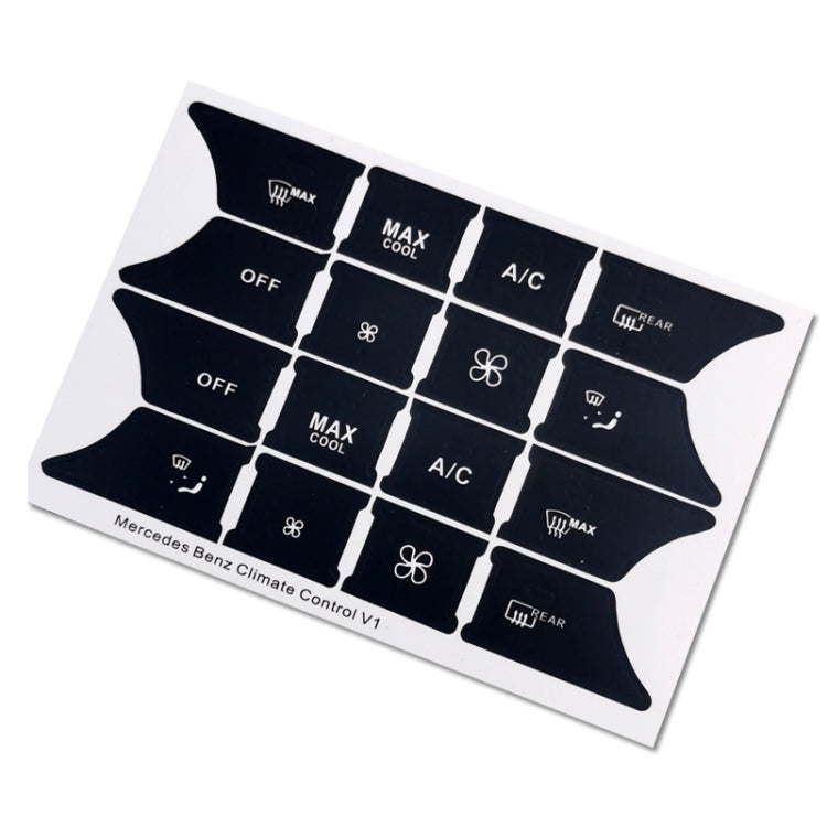 For Mercedes-Benz CLS/C218/SLK/W172/W204/GLK Air Conditioning Button Repair Sticker(Style 1) - Decorative Sticker by PMC TechLife | Online Shopping South Africa | PMC TechLife | Buy Now Pay Later Mobicred