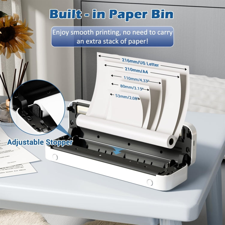 Phomemo M835  Wireless Bluetooth Thermal Printer Support Multi-Size Thermal Paper