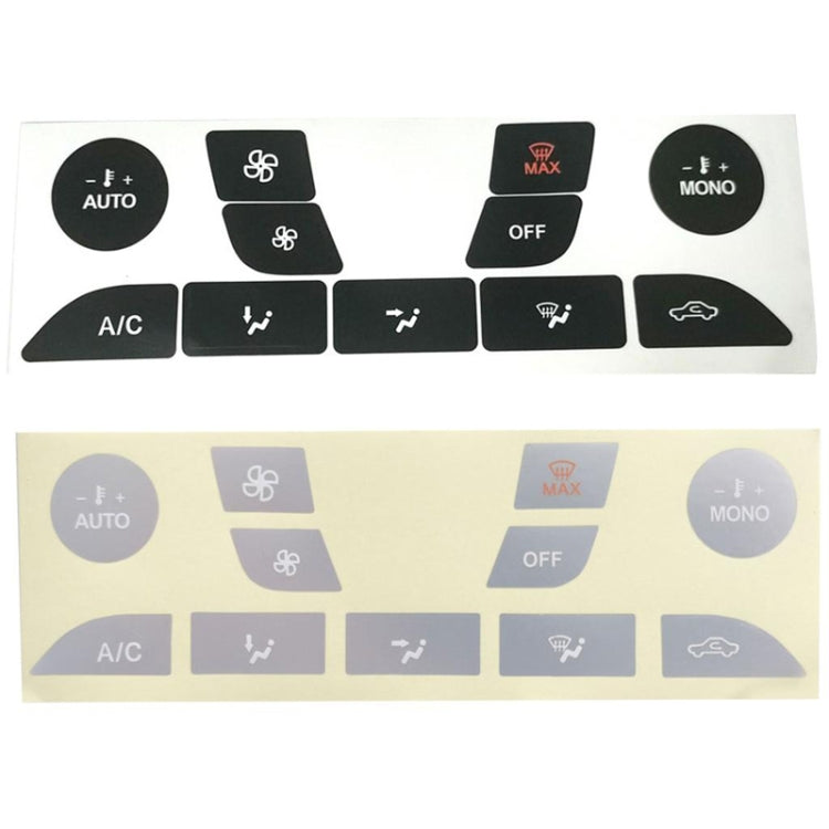For 1999-2005 Ford Focus Air Conditioning Button Switch Repair Sticker(Silver) - Decorative Sticker by PMC TechLife | Online Shopping South Africa | PMC TechLife | Buy Now Pay Later Mobicred