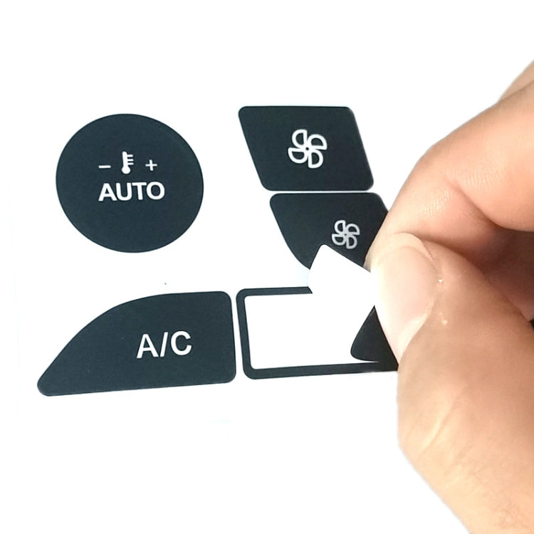 For 1999-2005 Ford Focus Air Conditioning Button Switch Repair Sticker(Black) - Decorative Sticker by PMC TechLife | Online Shopping South Africa | PMC TechLife | Buy Now Pay Later Mobicred