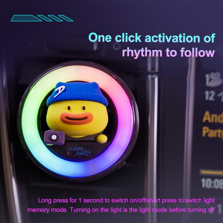 ICARER FAMILY XX-28 Car Aromatherapy Colorful Rhythm Lights Air Vent Aromatherapy Decoration(Purple)
