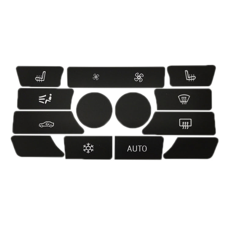 For BMW 5 Series/7 Series/X5/C6/F10/F01/F15 Air Conditioning Button Repair Sticker, Style: A 13pcs No OFF - Decorative Sticker by PMC TechLife | Online Shopping South Africa | PMC TechLife | Buy Now Pay Later Mobicred