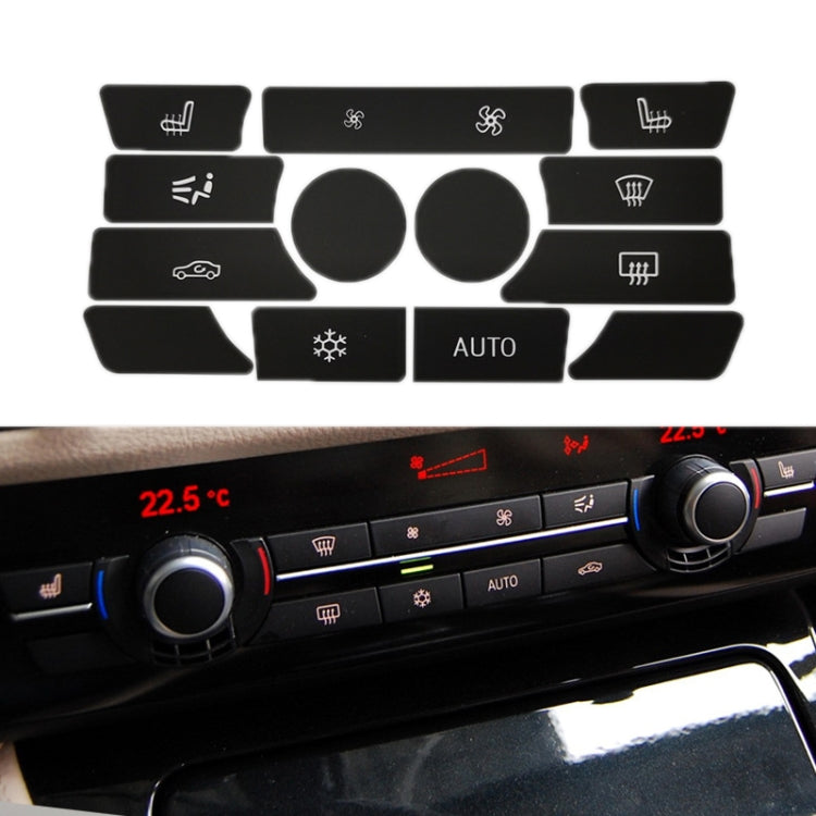For BMW 5 Series/7 Series/X5/C6/F10/F01/F15 Air Conditioning Button Repair Sticker, Style: A 13pcs No OFF - Decorative Sticker by PMC TechLife | Online Shopping South Africa | PMC TechLife | Buy Now Pay Later Mobicred