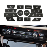 For BMW 5 Series/7 Series/X5/C6/F10/F01/F15 Air Conditioning Button Repair Sticker, Style: C 16pcs No OFF