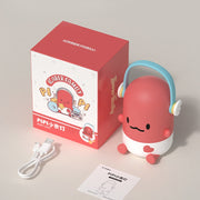 ICARER FAMILY IF-P001 Cute Cartoon Shaped Ornaments Angel Wings Handheld Night Light(Warm Light)