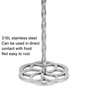 Aluminum Handle 316L Stainless Steel Potato Masher Thickened Taro Mashing Gadgets