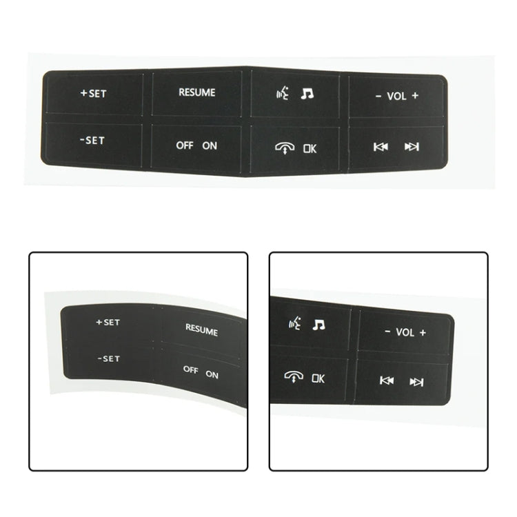 For Ford Mustang 2011-2012 Steering Wheel Control Button Repair Sticker - Decorative Sticker by PMC TechLife | Online Shopping South Africa | PMC TechLife | Buy Now Pay Later Mobicred