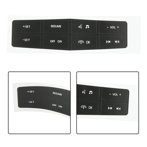 For Ford Mustang 2011-2012 Steering Wheel Control Button Repair Sticker