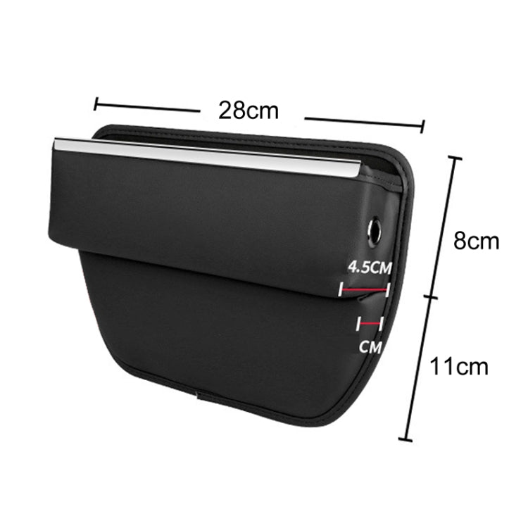 Automotive Seat Clamp Seam Organizer Car Decoration Storage Bag(Brown)