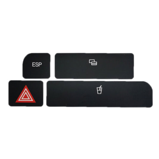 For Audi A4 Emergency/Double Flash Button Cup Holder Button Repair Sticker, Left-Hand Drive Only(With Card Box) - Decorative Sticker by PMC Jewellery | Online Shopping South Africa | PMC Jewellery | Buy Now Pay Later Mobicred