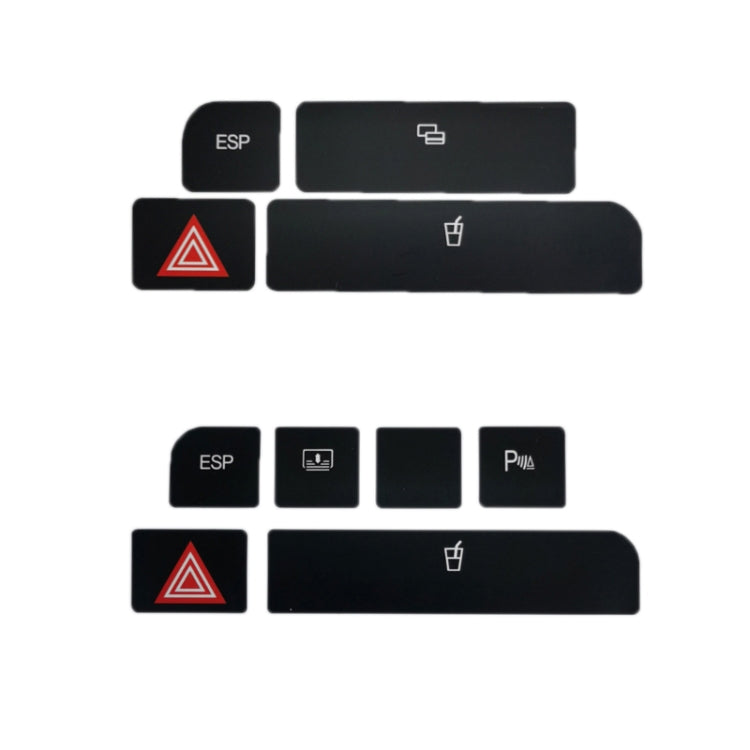 For Audi A4 Emergency/Double Flash Button Cup Holder Button Repair Sticker, Left-Hand Drive Only(Without Card Box) - Decorative Sticker by PMC TechLife | Online Shopping South Africa | PMC TechLife | Buy Now Pay Later Mobicred
