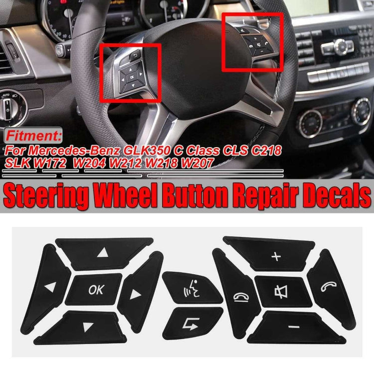 For Mercedes-Benz GLK350/C-Class CLS/C218/SLK/W172/W204K Steering Wheel Button Repair Sticker - Decorative Sticker by PMC TechLife | Online Shopping South Africa | PMC TechLife | Buy Now Pay Later Mobicred
