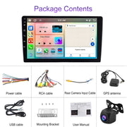 9 inch 6+128G Android Universal HD Large Screen Car Bluetooth Player Android GPS Navigation Integrated Machine(Standard+AHD Camera)