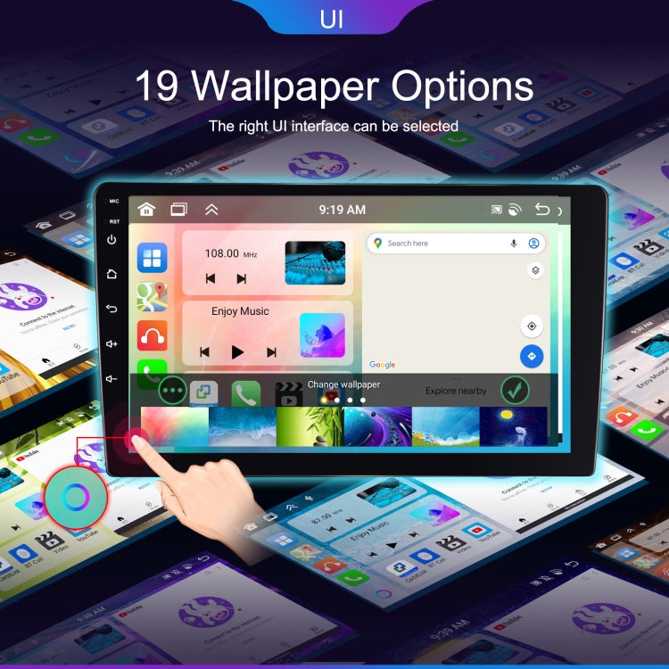 9 inch 6+128G Android Universal HD Large Screen Car Bluetooth Player Android GPS Navigation Integrated Machine(Standard) - Car MP3 & MP4 & MP5 by PMC TechLife | Online Shopping South Africa | PMC TechLife | Buy Now Pay Later Mobicred