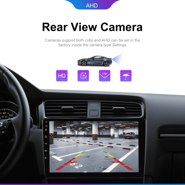 9 inch 6+128G Android Universal HD Large Screen Car Bluetooth Player Android GPS Navigation Integrated Machine(Standard+AHD Camera)