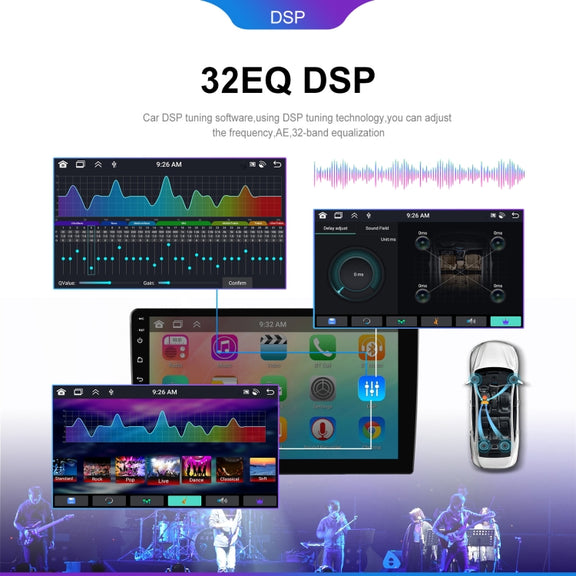 9 inch 6+128G Android Universal HD Large Screen Car Bluetooth Player Android GPS Navigation Integrated Machine(Standard+AHD Camera)