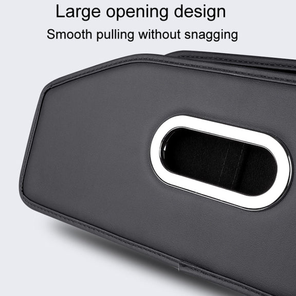 Auto Seatback Organizer Tissue Bag Car Rear Drainage Cup Holder(Black)