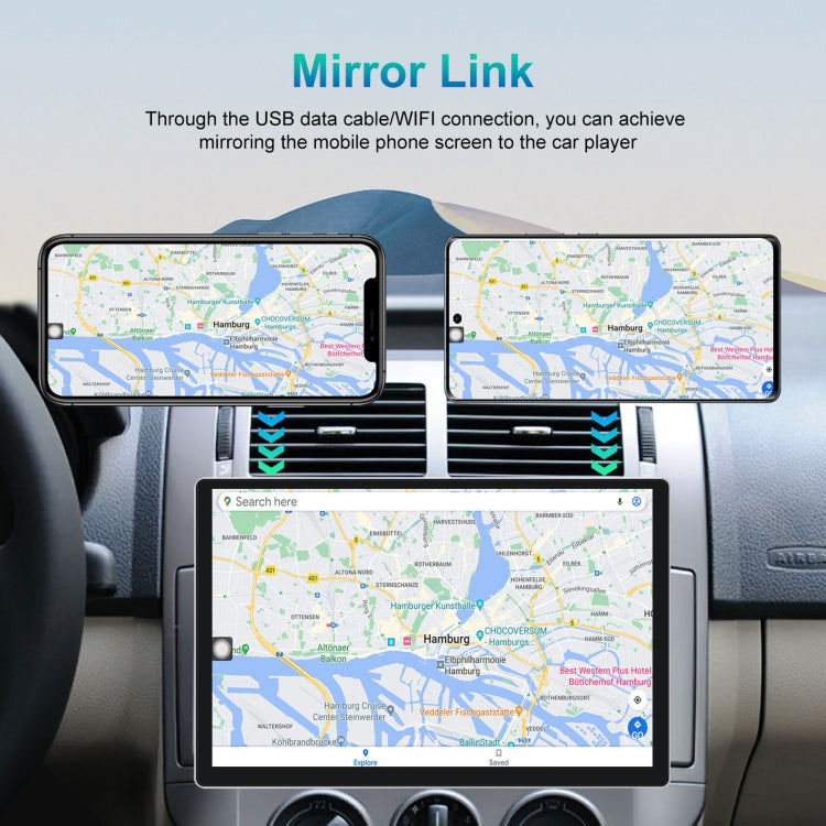 13.1 inch 4+64G Android Large Screen Navigator With Universal Map APK / Carplay / Reverse Car Image(Standard) - free shipping - PMC Jewellery - Order now!