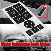 For Mercedes-Benz 2007-2014 Window Control Switch Button Repair Sticker