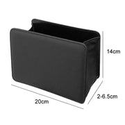 Car Folding Trash Can Multifunctional Seatback Hanging Storage Box(Black)