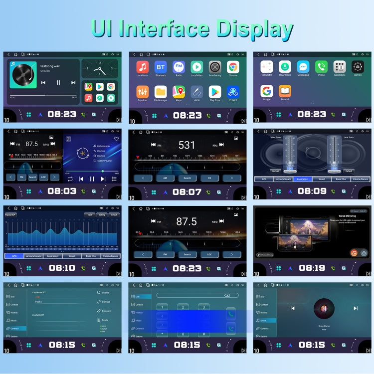 11.8 Inch 4+64G Dual Knob Player Android Large Screen Navigation Wireless CarPlay Reversing Image(Standard) - free shipping - PMC Jewellery - Order now!