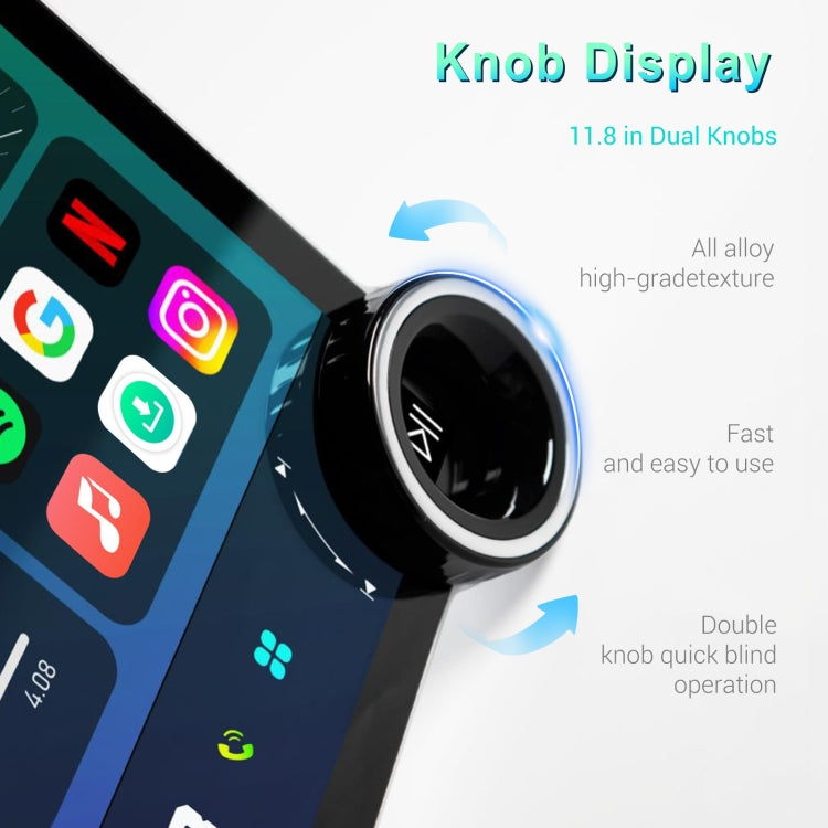11.8 Inch 4+64G Dual Knob Player Android Large Screen Navigation Wireless CarPlay Reversing Image(Standard) - free shipping - PMC Jewellery - Order now!