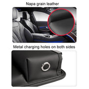 Automotive Seat Clamp Seam Organizer Car Decoration Storage Bag Water Cup Model, Style: Main Driver Mocha Brown