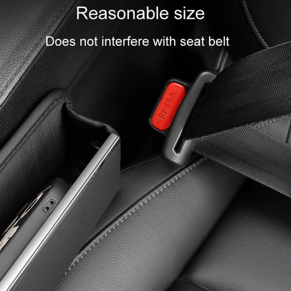 Automotive Seat Clamp Seam Organizer Car Decoration Storage Bag Water Cup Model, Style: Main Driver Red