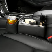 Automotive Seat Clamp Seam Organizer Car Decoration Storage Bag Water Cup Model, Style: Main Driver Red