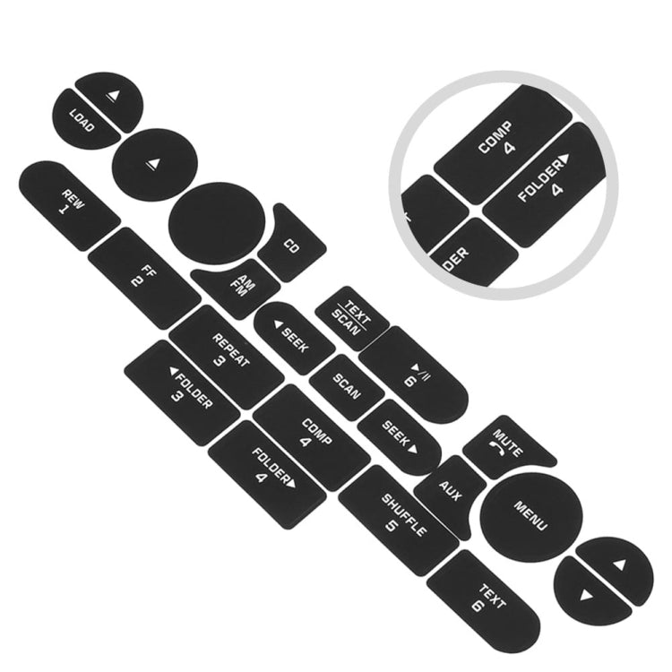 For Ford Mustang 2005-2009 Air Conditioning Button Repair Sticker - Decorative Sticker by PMC TechLife | Online Shopping South Africa | PMC TechLife | Buy Now Pay Later Mobicred