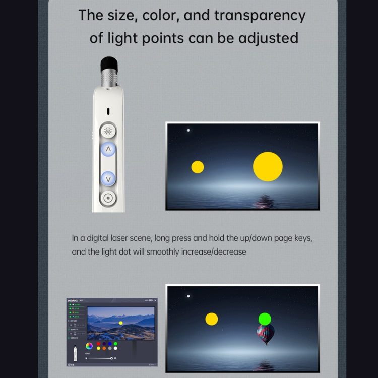 ASING A31 Multi-Functional Presentation Remote With Telescopic Teaching Rod Designed For Touch Screen - free shipping - PMC Jewellery - Order now!