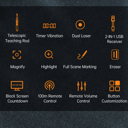 ASING A31 Multi-Functional Presentation Remote With Telescopic Teaching Rod Designed For Touch Screen - free shipping - PMC Jewellery - Order now!