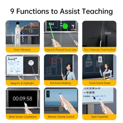 ASING A31 Multi-Functional Presentation Remote With Telescopic Teaching Rod Designed For Touch Screen - free shipping - PMC Jewellery - Order now!