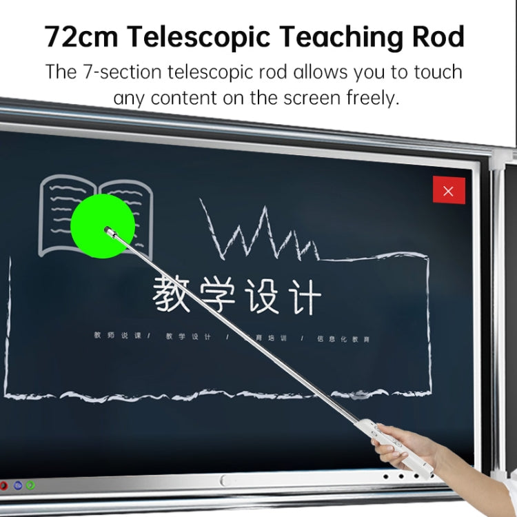 ASING A31 Multi-Functional Presentation Remote With Telescopic Teaching Rod Designed For Touch Screen - free shipping - PMC Jewellery - Order now!