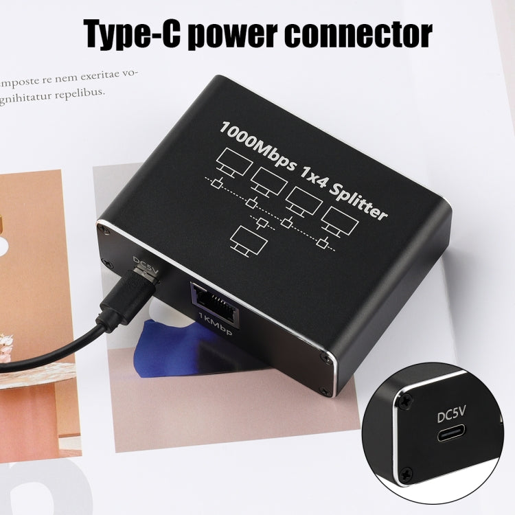 1 To 3 Gigabit Network Splitter Network Sharer RJ45 Network Cable Splitter