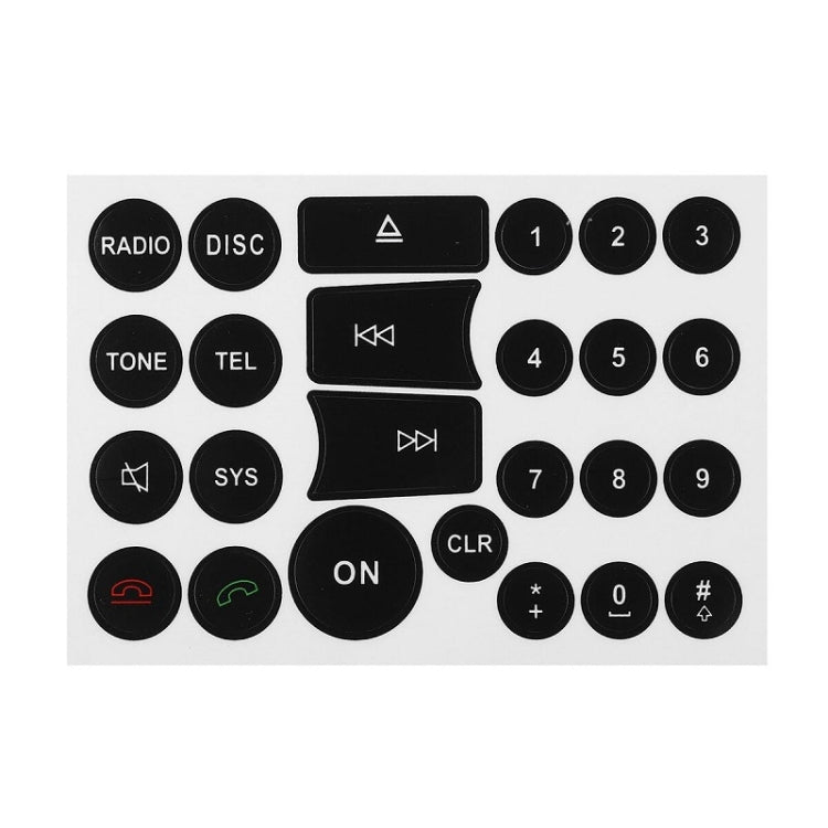 For Mercedes Benz C/E/GLK/W 2007-2014 Radio Button Repair Sticker(Style One) - Decorative Sticker by PMC TechLife | Online Shopping South Africa | PMC TechLife | Buy Now Pay Later Mobicred