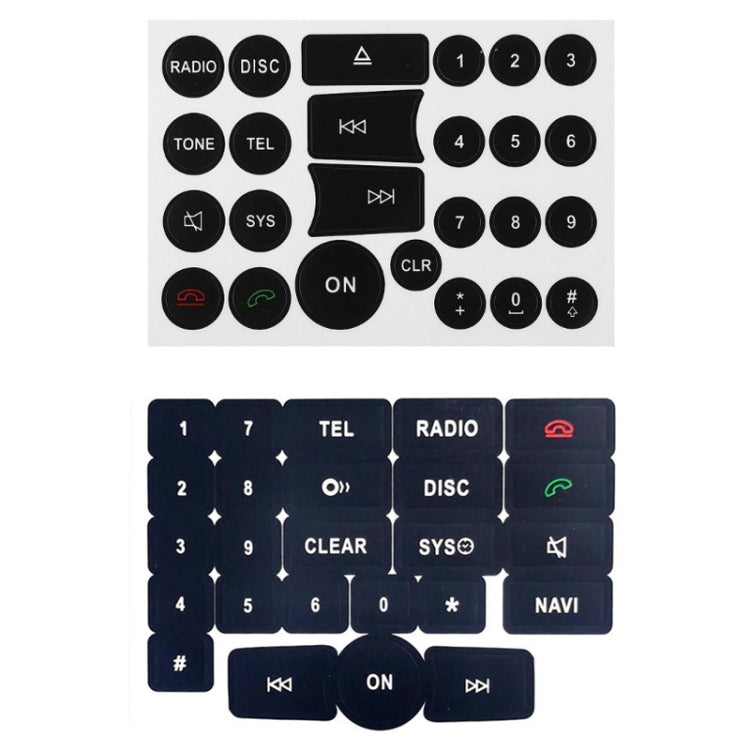 For Mercedes Benz C/E/GLK/W 2007-2014 Radio Button Repair Sticker(Style One) - Decorative Sticker by PMC TechLife | Online Shopping South Africa | PMC TechLife | Buy Now Pay Later Mobicred