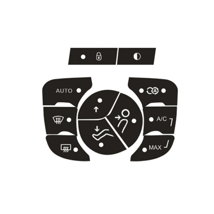 For Citroen C4L 2014-2018 Air Conditioning Door Lock Button Repair Sticker(Automatic AC) - Decorative Sticker by PMC TechLife | Online Shopping South Africa | PMC TechLife | Buy Now Pay Later Mobicred
