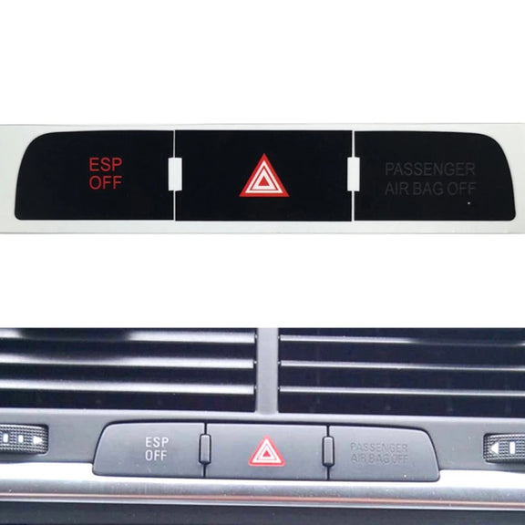 For Audi Q7 Emergency/Double Flash Button Repair Sticker