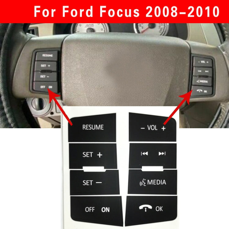 For Ford Focus 2008-2010 Steering Wheel Control Button Repair Patch - Decorative Sticker by PMC TechLife | Online Shopping South Africa | PMC TechLife | Buy Now Pay Later Mobicred