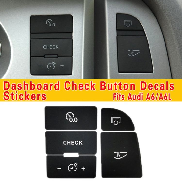 For Audi A6/A6L 2005-2011 Central Control Button Repair Sticker(For Right Driving) - Decorative Sticker by PMC TechLife | Online Shopping South Africa | PMC TechLife | Buy Now Pay Later Mobicred