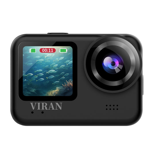 VIRAN V9 4K Dual Color Screen Diving Anti-Shake Action Camera Outdoor Cycling Travel Recorder(Round) - free shipping - PMC Jewellery - Order now!