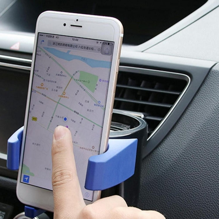 Car Air Conditioner Air Outlet Mobile Phone Water Cup Holder(Red)