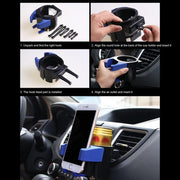 Car Air Conditioner Air Outlet Mobile Phone Water Cup Holder(Red)