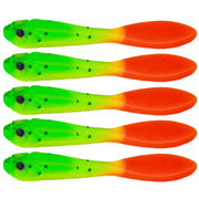 7cm 5pcs /Pack HENGJIA SO177 Dual Color Imitation Fishing Lure Freshwater Soft Dummy Bait(Color 1)